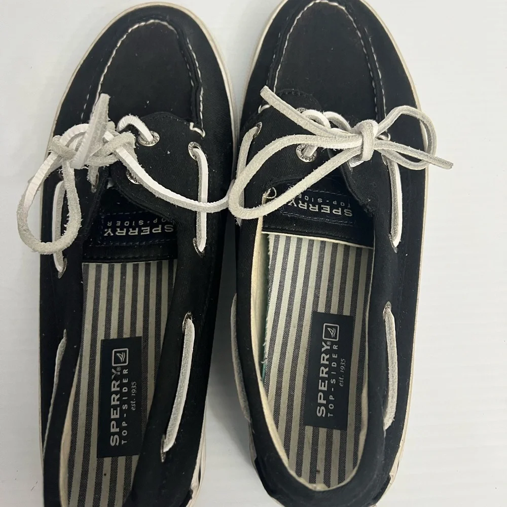 Sperry Top Sider Shoes Mens Size 10 M black